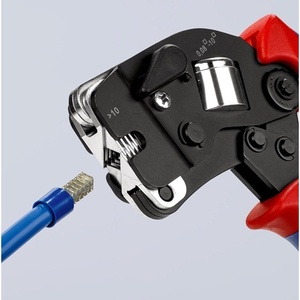 Pince à pêche KNIPEX avec une longueur totale de 190 mm, 0,08-10,0 + 16 mm (AWG 28-5), poignées bicolores polies, fonction de sertissage - Product Image 4