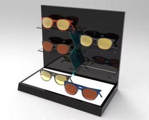 แท่นวางและชั้นวางแว่นกันแดดอะคริลิกจัดแสดงดีไซน์ร้านแว่นตาทันสมัยและสภาพแวดล้อมการค้าปลีกที่เป็นระเบียบ - Product Image 4