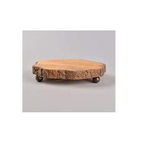 Plateau en bois durable de qualité supérieure fait à la main pour servir des collations au fromage Fruits apéritifs Desserts Pain Party Table Decor - Product Image 1