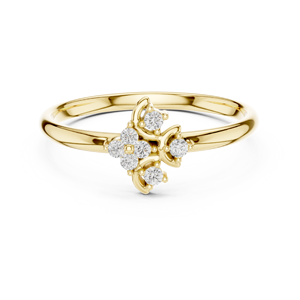 Anillo de compromiso solitario de 14K para regalo de propuesta - Product Image 6