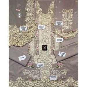 ผ้าชีฟอง Elaf Premium Luxury Lawn Edition' 25 ELM-1A RAHA TC-1481 สำหรับฤดูใบไม้ผลิ/ฤดูร้อน - Product Image 2