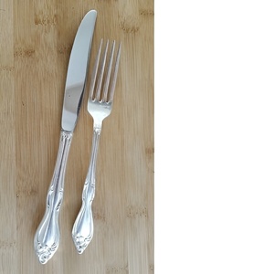 Juego de tenedor y cuchillo de metal moderno y decorativo Cubiertos de nuevo diseño Cubiertos para utensilios de cocina Hoteles y bodas - Product Image 4