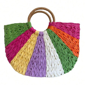 New Design Water Hyacinth Purse Boho <b>Straw</b> Handbag Summer Beach <b>Bag</b> Trendy <b>Straw</b> <b>Tote</b> <b>Bag</b> From HNH Craft Vietnam 2025 - Product Image 2