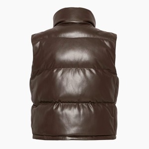 Speedy Industry, chaqueta sin mangas con cremallera y cuello levantado ligero personalizada, chaleco acolchado impermeable con chaleco hinchado y bolsillos - Product Image 3