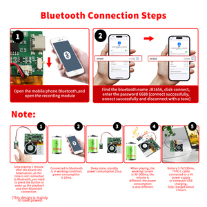 بلوتوث توصيل صوت موسيقى قابل للتسجيل ، من من من من من من من من أجل بطاقات المعايدة والهدايا والألعاب - Product Image 5