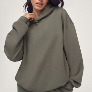 Sudadera con Capucha Holgada para Mujer, Estilo Moderno, Mezcla de Algodón Suave, Ajuste Cómodo y Relajado, Superventas - Product Image 1