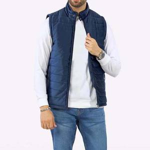 Gilet matelassé imperméable à l'eau pour hommes, vestes sans manches brodées vintage, doudoune pour l'hiver, style de la rue, fermeture à glissière vers le haut, vente en gros, 2024 - Product Image 6