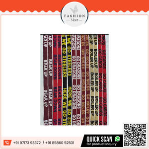 Correas de Gameday hechas a mano con cuentas, de algodón estilo elegante cadena Ins, dijes de teléfono de plástico desmontables para personalizar nombres universitarios - Product Image 5