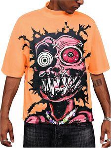 T-shirt grafica di tendenza stile Street in stile <span class=keywords><strong>Zombie</strong></span> Top Trending t-shirt Anime con estetica Unisex oversize - Product Image 2