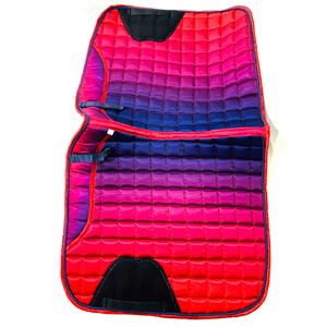 2025 más vendidos tamaño completo estilo inglés caballo ecuestre polialgodón doma sillín almohadilla Arco Iris Color Arco Iris sillín - Product Image 5