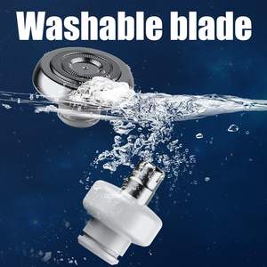 Rasoir électrique rechargeable USB portable et tondeuse à poils de nez, design rotatif adapté aux voyages, en plastique - Product Image 6