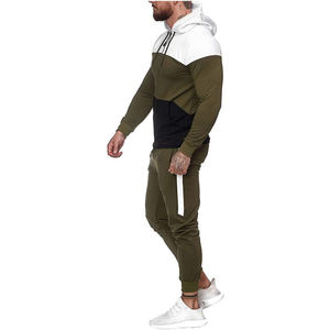 Survêtements d'hiver pour hommes légers à la mode survêtements à motif solide sweats à capuche et joggeurs vente en ligne vêtements de rue - Product Image 5