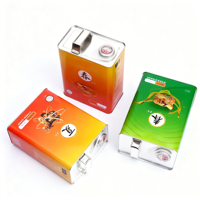 Fournisseur chinois de boîtes de conserve rectangulaires/carrées en tôle de 1L/5L, de qualité alimentaire, vides, pour l'emballage d'huile moteur et d'huile d'olive
