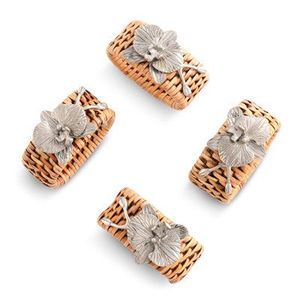 Vente en gros pas cher Anneau de serviette en rotin pour décoration de table avec strass et bling Anneau à boucle pour serviette de table - Product Image 6