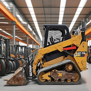 รถตักล้อยาง CAT 246D มือสองคุณภาพสูง ชั่วโมงการทำงานต่ำ รับน้ำหนักได้ 200 ตัน พร้อมปั๊มไฮดรอลิก Parker สำหรับงานก่อสร้าง - Product Image 1