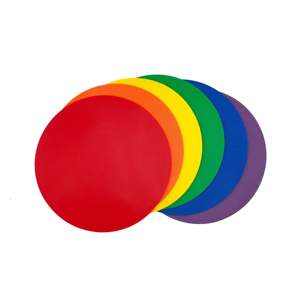 กรวยแบน9นิ้วตัวทำเครื่องหมายความคล่องตัวทำจากยางกันลื่นสำหรับการฝึกฟุตบอลและบาสเก็ตบอลขายส่งอุปกรณ์ฝึกซ้อม - Product Image 1