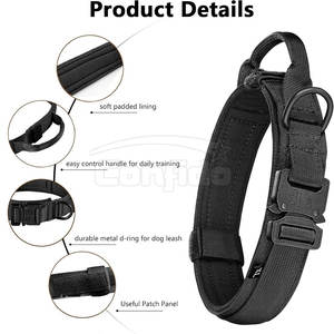 Collier confortable pour animaux de compagnie, doublure douce, coutures durables, taille réglable, pour la promenade, l'entraînement, les voyages, les activités de plein air - Product Image 4