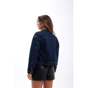 Chaqueta Vaquera Azul Marino 7480 con Top Corto, Elemento de Moda - Product Image 2