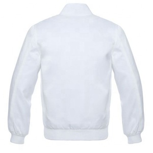 Chaqueta de satén de alta calidad OEM para hombre, chaqueta de invierno informal de lana Varsity Bomber Biker, manga raglán, cierre a presión, Letterman Work con capucha - Product Image 6