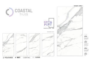 Carreaux de sol modernes classiques 60x120cm aspect marbre 2x4ft finition brillante fonction brique réfractaire - Product Image 3