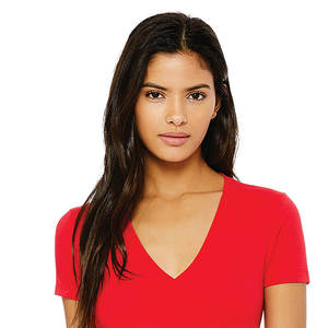 Camiseta lisa de manga corta para mujer, camisetas de algodón y poliéster en blanco, venta al por mayor, impresión personalizada, Etiqueta Privada, fábrica OEM - Product Image 5