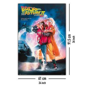 Modern Style Back to the Future Part II <b>Poster</b> Black <b>Frame</b> for Wall Decor - Product Image 4