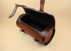 กระเป๋าเครื่องมือมอเตอร์ไซค์วินเทจทำด้วยมือกระเป๋าหนังแท้กันน้ำพร้อมสายรัด - Product Image 4