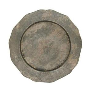 Plato de Presentación Antiguo con Diseño de Bolas en Relieve, Ecológico, de Acero Inoxidable Reutilizable para Servir en el Hogar o en Restaurantes - Product Image 4