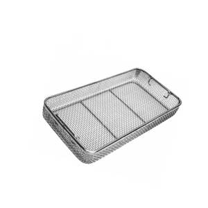Plateau en maille métallique, panier de stérilisation pour instruments chirurgicaux et dentaires, support de rangement en acier inoxydable, plateau médical homologué CE SURGINEXA - Product Image 2
