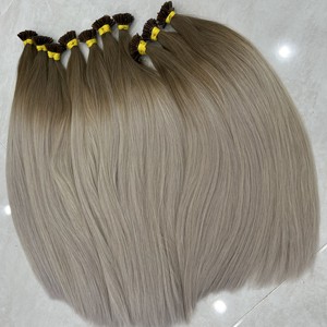 SLAVIC QUALITÉ PREMIUM OMBRE BLONDE NUANCES EXTENSIONS DE CHEVEUX HUMAINS RUSSES CUTICULE ALIGNED - Product Image 1