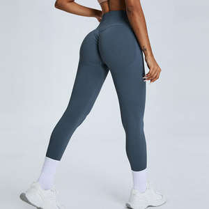 Wholesale High Quality Breathable Woman Scrunch Booty Seamless Yoga Pants Push up Sportswear Fitness Tight Workout <b>Leggings</b> - Product Image 4