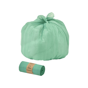 ถุงขยะในครัวเรือนสีเขียว100L ทิวลิป PE BD ถุงขยะทรงกลม28µm - Product Image 1