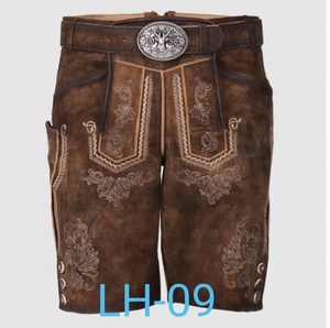 Pantalones cortos bávaros de cuero Oktoberfest Lederhosen tradicionales alemanes 2025 - Product Image 5