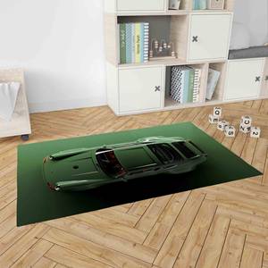 Tapis imprimé géométrique, design moderne, antidérapant, parfait pour la cuisine et la voiture, tapis fin non tissé - Product Image 3