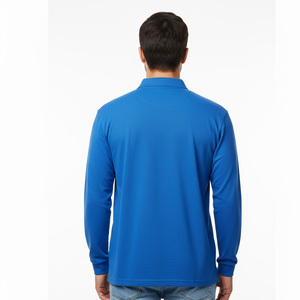 เสื้อผู้ชายแขนยาวถักแบบคลาสสิกสำหรับผู้ชายเสื้อแบบลำลองผลิตตามสั่งแห้งเร็ว - Product Image 2