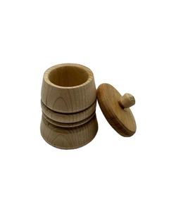 Wooden Canister Set of 1 Salt Sugar Spice Pot Herb Canister Pickle Jam Jar Containers with Lid Kitchenware Storage Accessories - Product Image 6