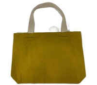 Tas jinjing kasual wanita ramah lingkungan kualitas tinggi tas pantai bergaya kanvas katun anyaman Logo tenun lapisan katun organik langsung
