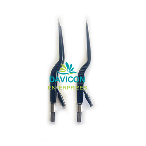 Pinzas de Coagulación Bipolares Aisladas Angulares y Cónicas con Canal de Succión Integrado, para Epistaxis, con Orificio de Corte, de Acero, Marca DAVICON, Longitud 19cm - Product Image 6