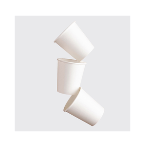 Taza de papel de pared simple de 12oz personalizada de alta calidad, la más vendida para servir bebidas frías, precio de fábrica - Product Image 1