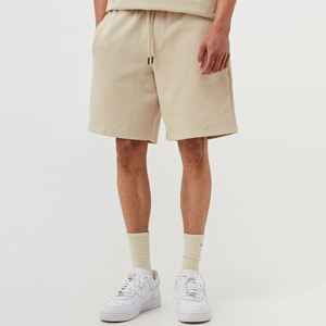 Pantalones cortos de sudor de verano ecológicos personalizados 5 pulgadas cintura elástica patrón sólido Casual Jogging pantalones cortos de sudor pesado teñidos lisos - Product Image 2