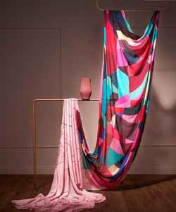 ส่าหรีผ้าไหมผ้าส่าหรีผ้าซาตินชุดสำหรับผู้หญิงอินเดีย - Product Image 1