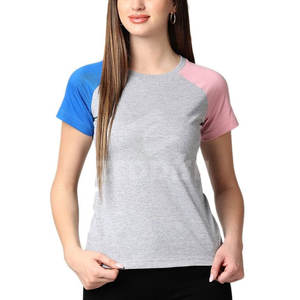 Camiseta ligera de alta calidad para mujer, ropa informal de color personalizada para el verano - Product Image 1
