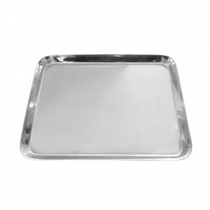 Vassoio Espositivo in Acciaio Inox Ilsa 39x28 Cm - Pannello Resistente per Presentazione Prodotti - Product Image 2