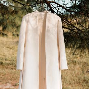 Gran oferta de abrigos para mujer, abrigos hechos a mano NAAMAH, ropa de mujer de tendencia de lana de Tweed holgada, logotipo personalizado de Vietnam - Product Image 1