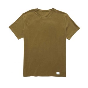 เสื้อยืดระบายอากาศของผู้ชายเสื้อยืดแขนสั้นสำหรับฤดูร้อนเสื้อยืด100% ผ้าฝ้ายสีทึบออกแบบได้ตามต้องการ - Product Image 3
