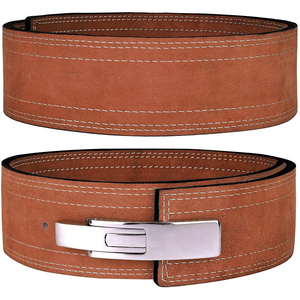 Competition Lever <b>Belt</b> Leather Suede for Powerlifting Heavy <b>Squat</b> Deadlift Gym Gear Men Wholesale OEM Fitness Brand Supply - Product Image 5