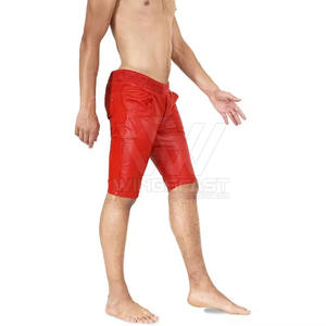 Pantalones cortos de cuero para hombre superventas de alta calidad Uso informal Diseño único Pantalones cortos de cuero para hombre a la venta - Product Image 3