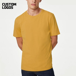 100% algodón transpirable camiseta Unisex de alta calidad cuello redondo Camiseta hombres - Product Image 2