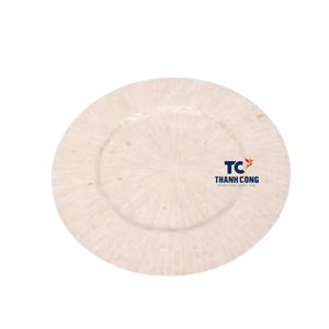 แผ่นรองจานลายมุกหรูหราสินค้าใหม่แผ่นรองโต๊ะกาแฟทำมือสำหรับการรับประทานอาหารที่หรูหราและการตกแต่งบ้านที่เป็นมิตรต่อสิ่งแวดล้อม - Product Image 4