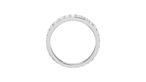 Anillo de Lujo para Mujer en Oro de 14K y Diamantes Naturales con Baño de Rodio, con 14 Piedras de Corte Brillante, Color G |   0.79Ctw Joyería de Uso Diario - Product Image 6